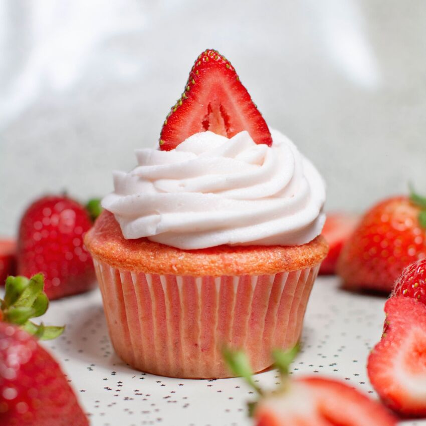 Strawberry Love Cupcake